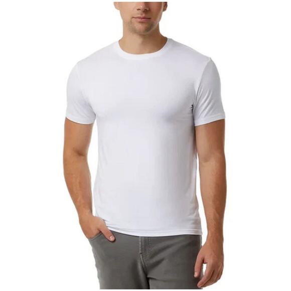 32 Degrees Cool Men's XL 3-Pack White Short Sleeve Crew Neck Tee NEW in Box - Picture 2 of 5